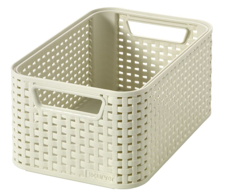 Curver Style mandje small vintage wit