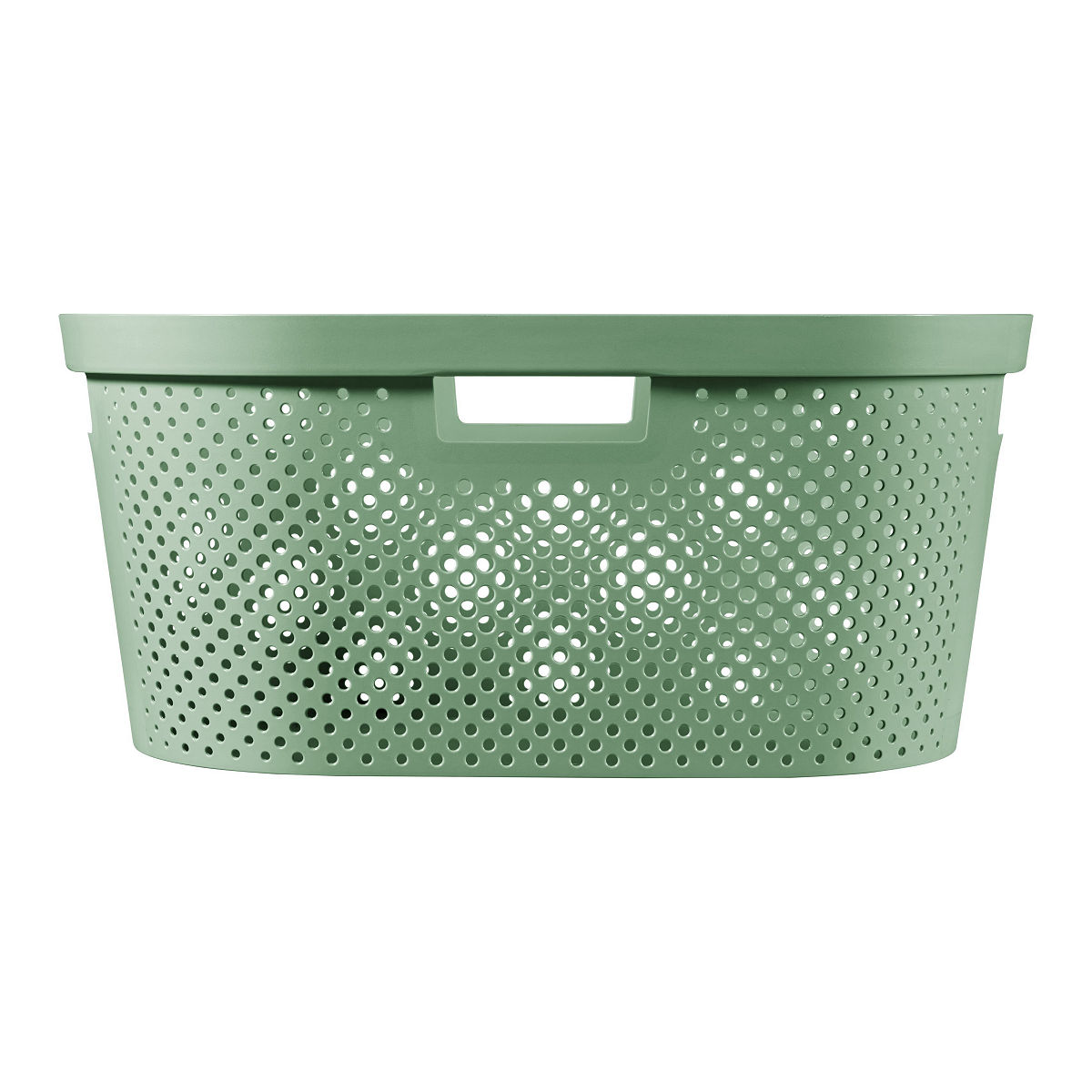 Curver Infinity wasmand dots 40L - 100% recycled zacht groen
