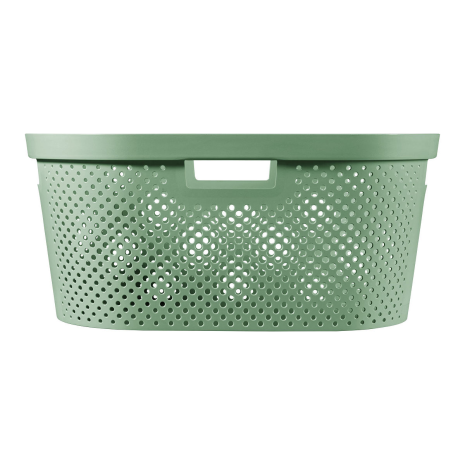 Curver Infinity wasmand dots 40L - 100% recycled groen