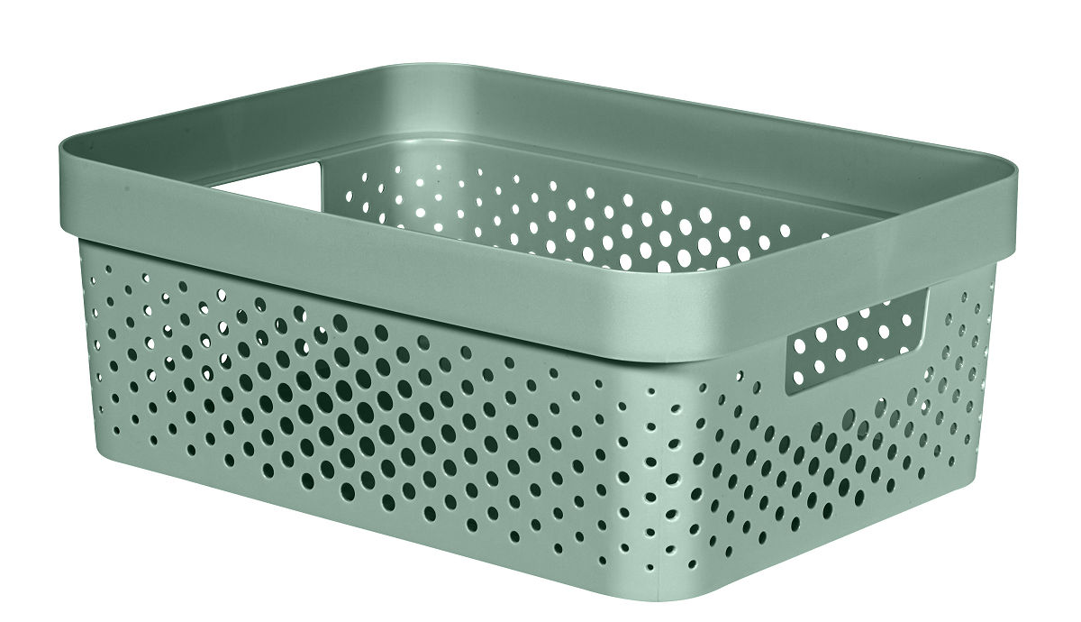 Curver Infinity Opbergbox dots 17L - groen