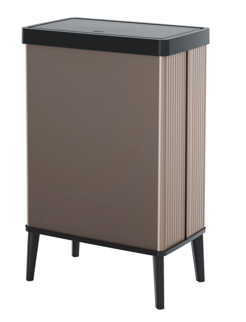 Curver Verto High afvalbak 54L - Pearl Rose