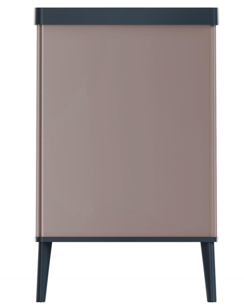 Curver Verto High afvalbak 54L - Pearl Rose