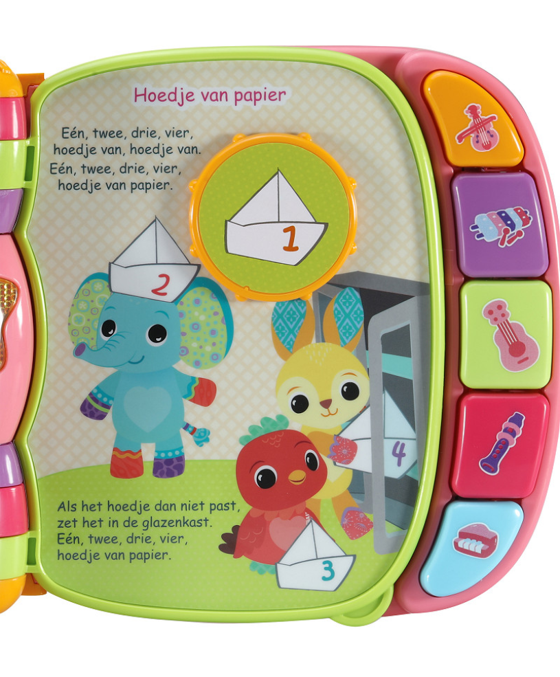 Vtech Dierenvriendjes Liedjesboek roze