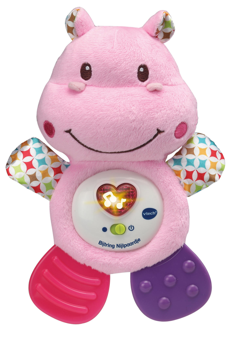 Vtech Bijtring Nijlpaard roze