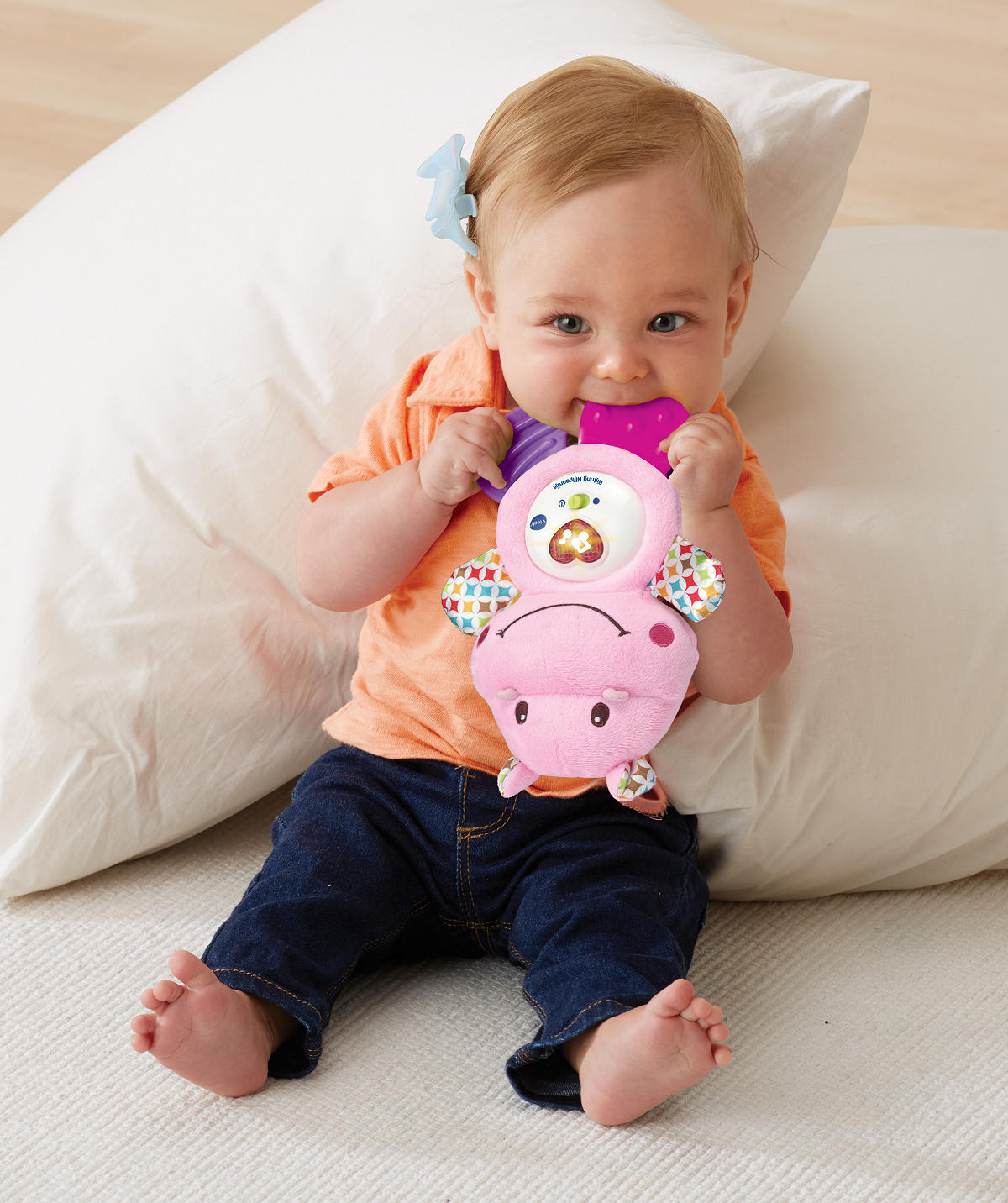 Vtech Bijtring Nijlpaard roze