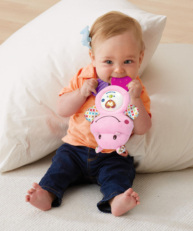 Vtech Bijtring Nijlpaard roze