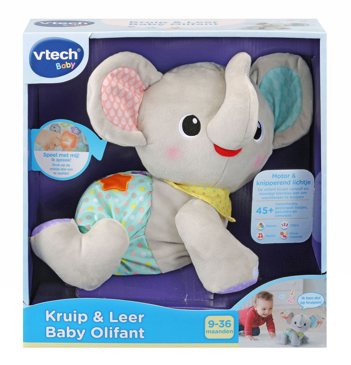 Vtech Kruip & Leer Baby Olifant