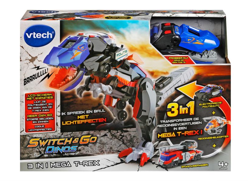 Vtech Switch & Go Dinos - 3 in 1 Mega T-Rex