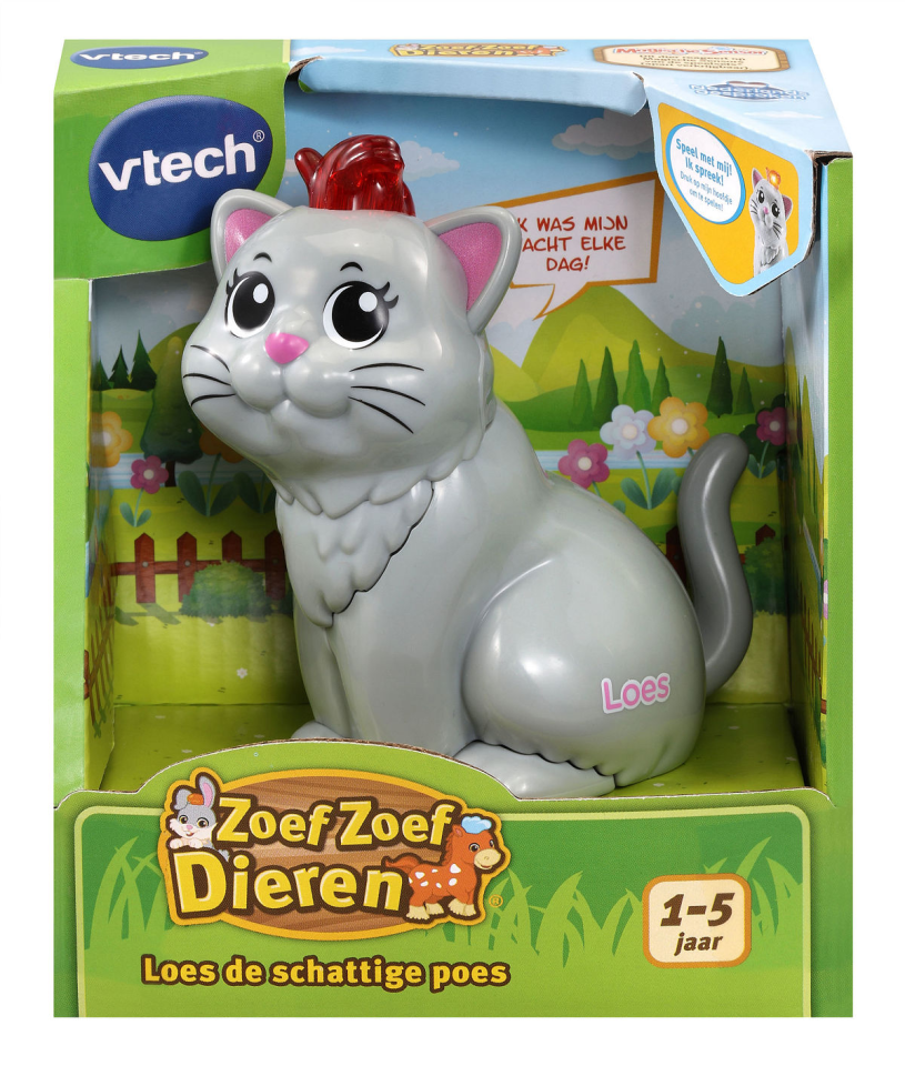 Vtech Zoef Zoef Dieren Loes de schattige Poes