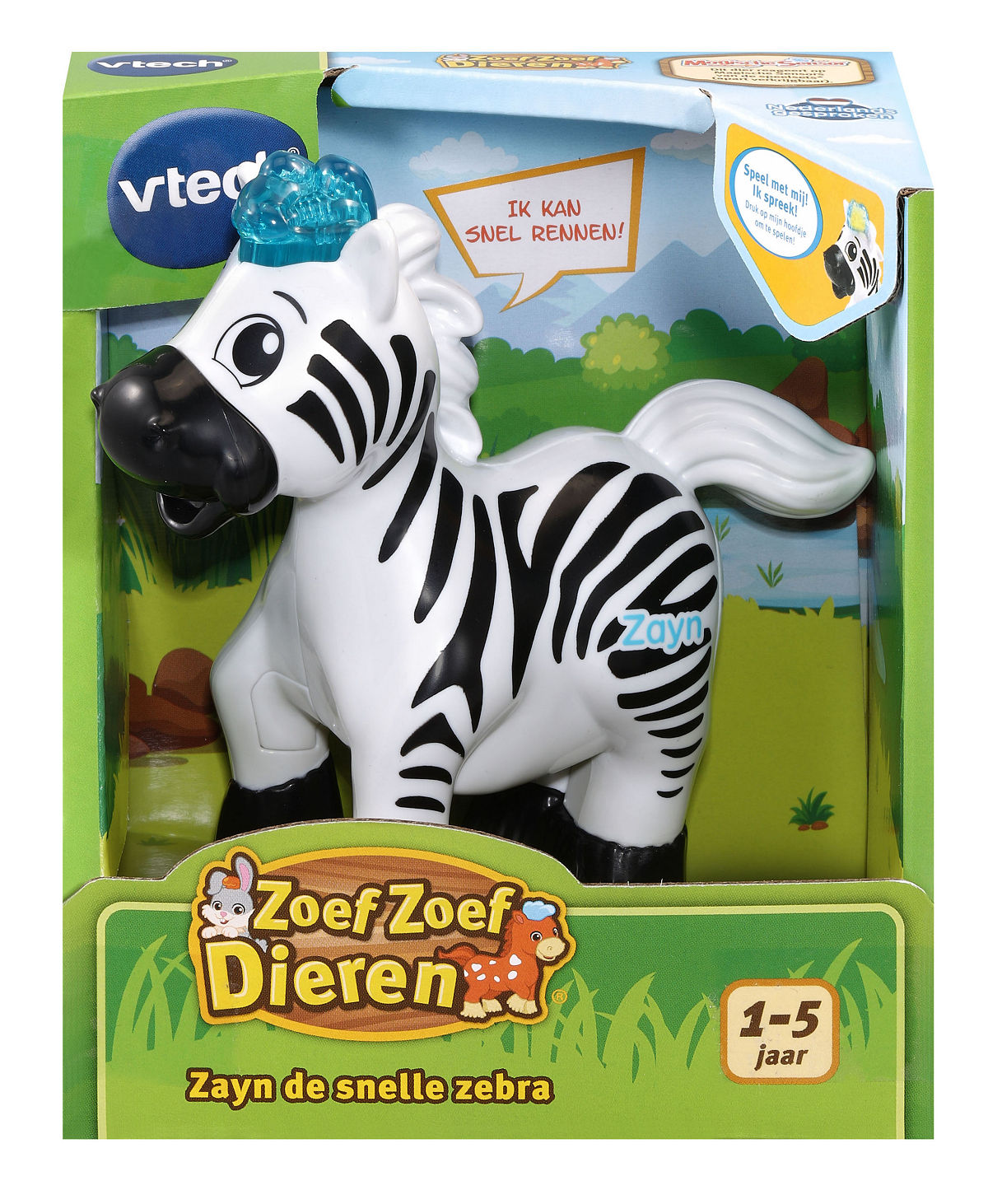 Vtech Zoef Zoef Dieren Zayn de snelle Zebra