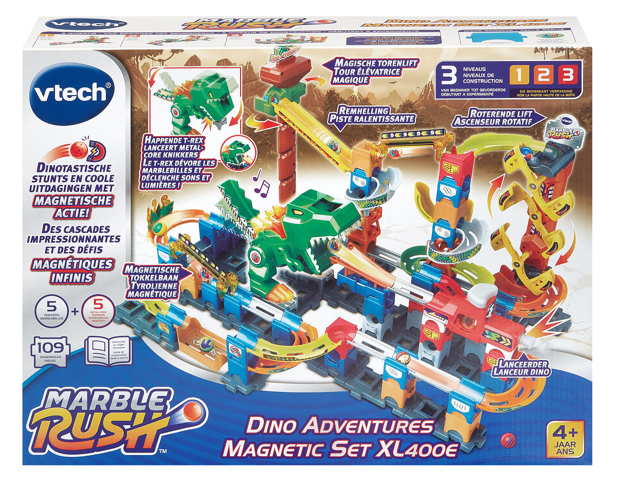 Vtech Marble Rush - Dino Adventures Magnetic Set XL400E