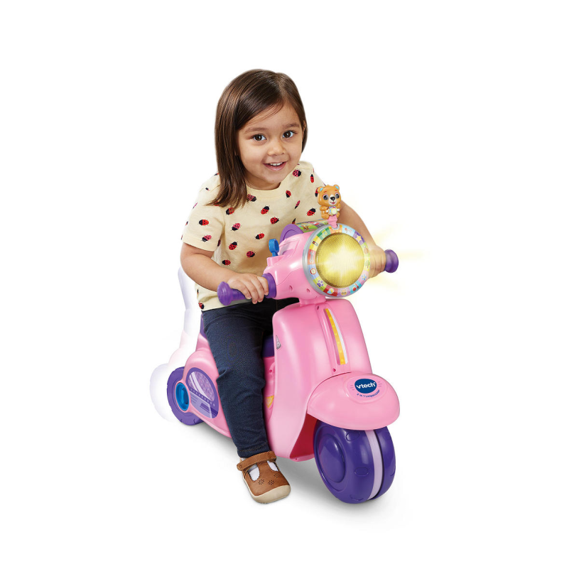 Vtech 2 in 1 Loopscooter - roze