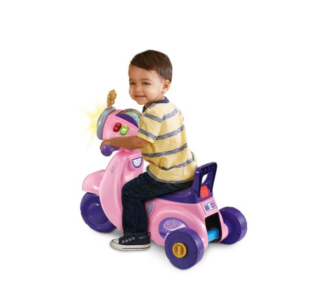 Vtech 2 in 1 Loopscooter - roze