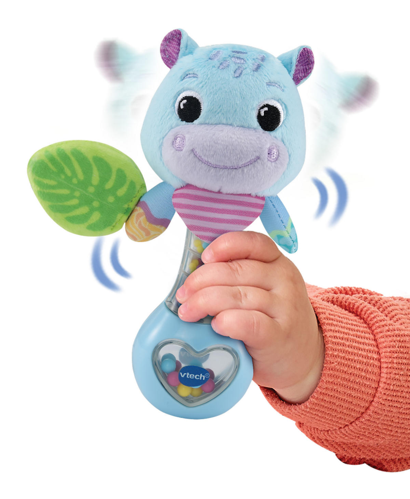Vtech Dierenvriendjes Rammelaar - Nijlpaard Blauw