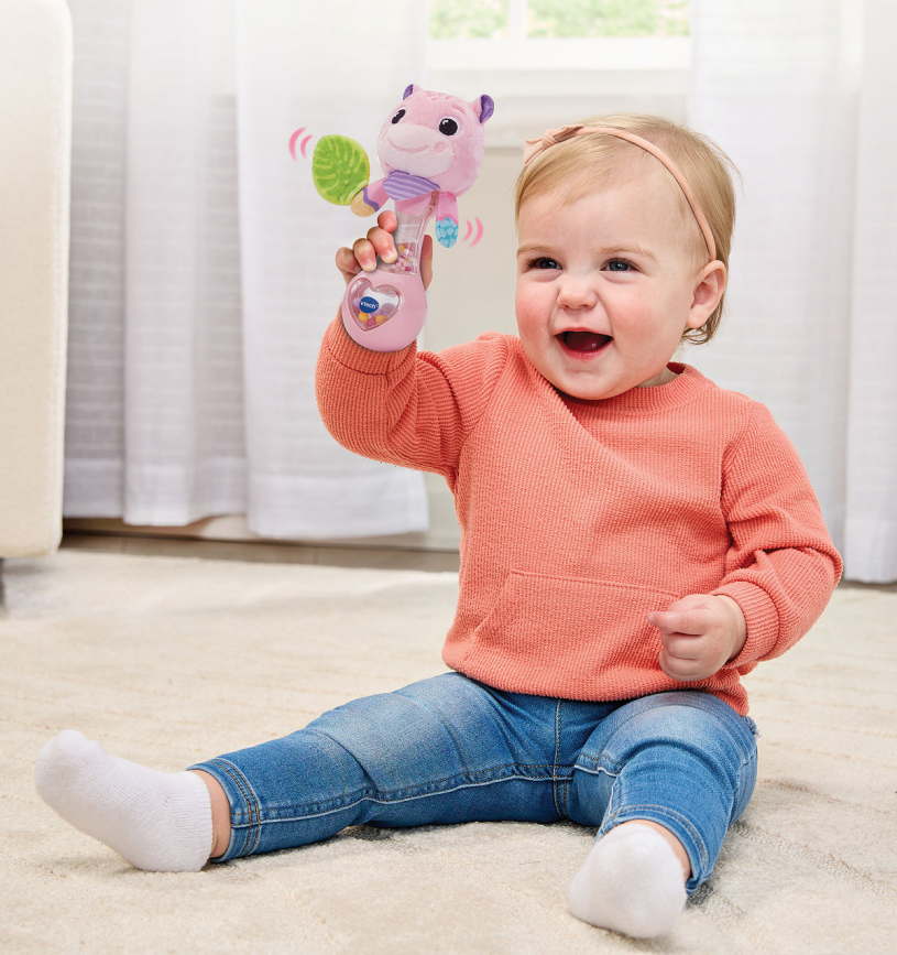 Vtech Dierenvriendjes Rammelaar - Nijlpaard roze