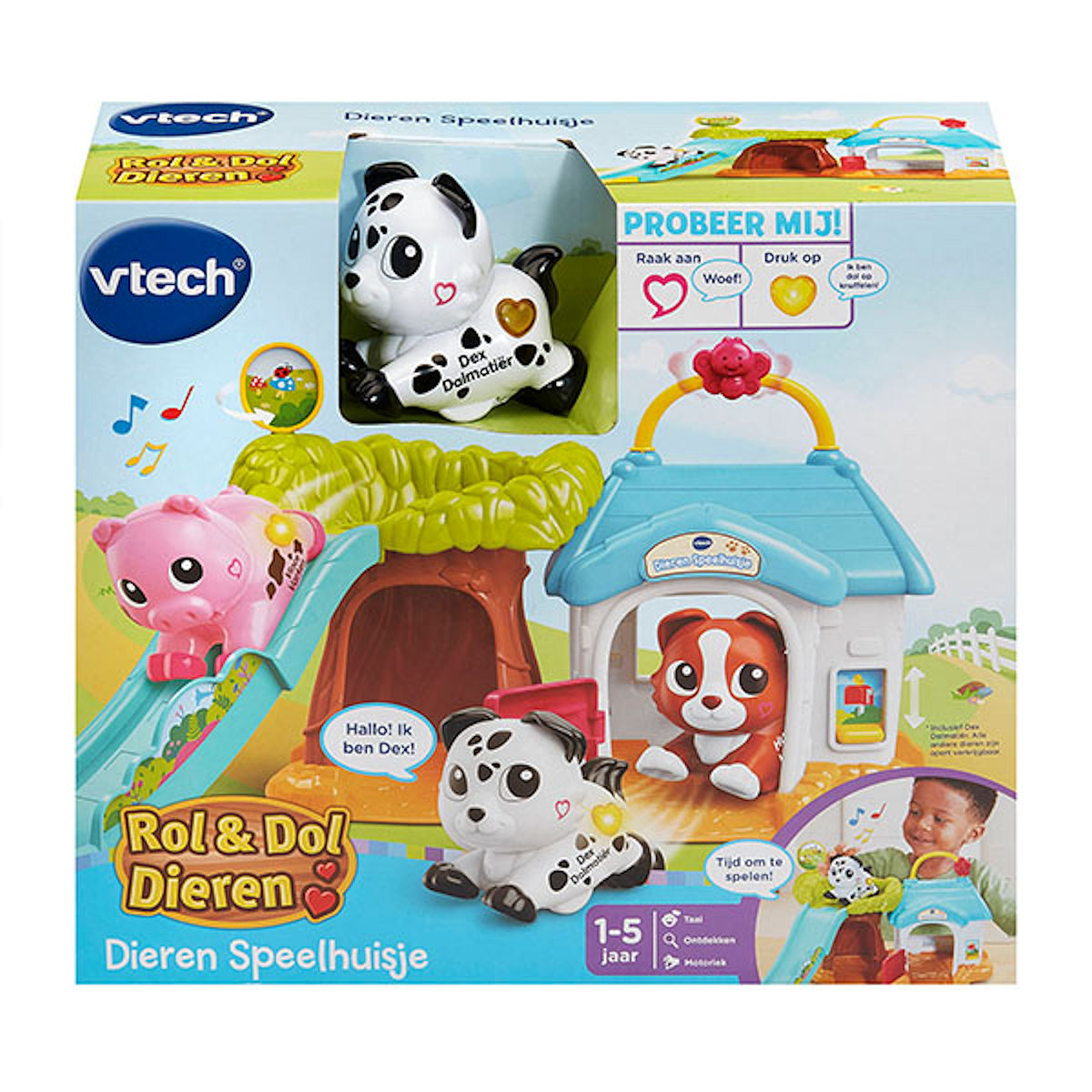 Vtech Rol en Dol Dieren - Speelhuisje (incl. Dex Dalmatiër)