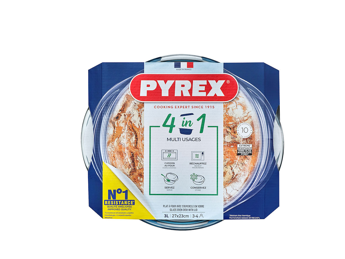Pyrex Essential ovenschaal met deksel 29x23x14cm 3,2L