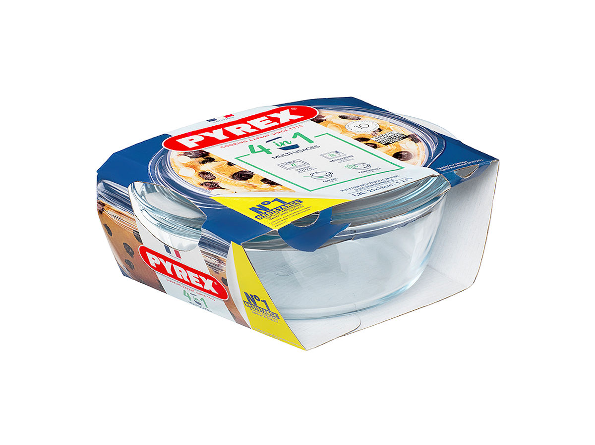 Pyrex Essential ovenschaal met deksel 22x17x10cm 1,4L
