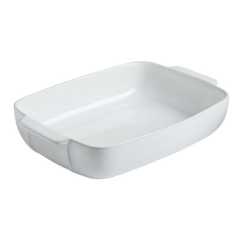 Pyrex Signature ovenschaal keramiek wit 30x22cm