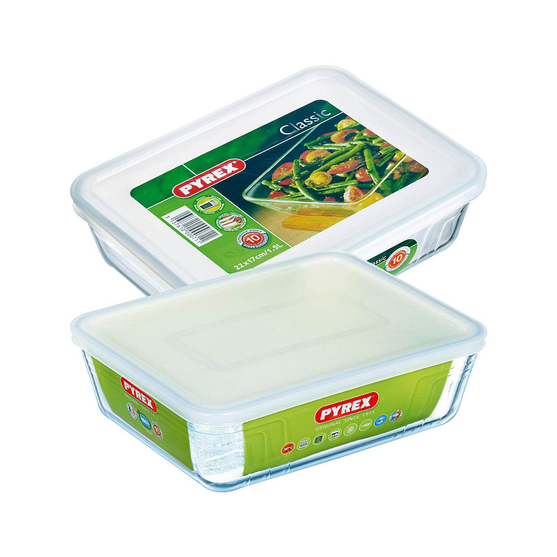 Pyrex Cook & Freeze Set 2 schalen met deksel