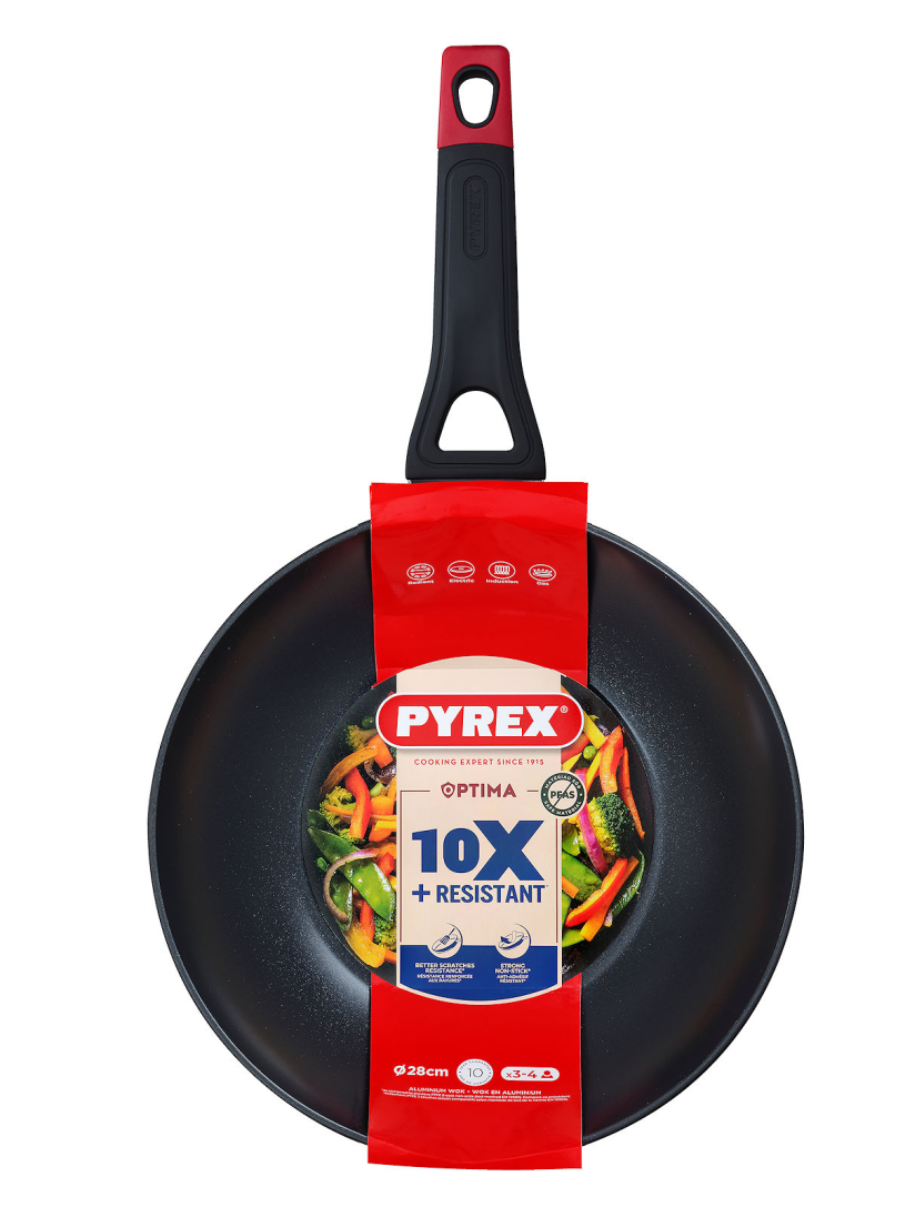 Pyrex Optima+ Induction Wok 28cm