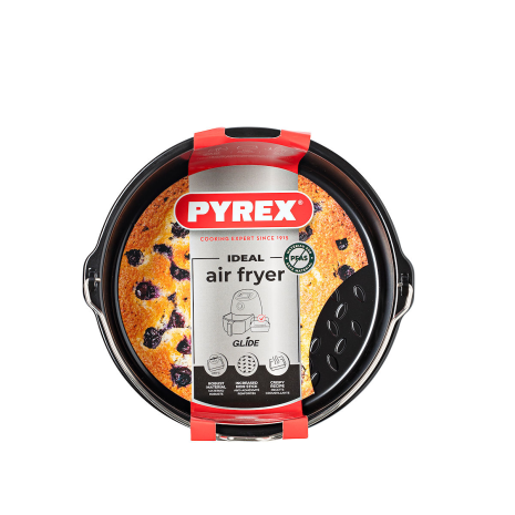 Pyrex Airfryer ovenschaal metaal rond 20x19x7.5cm 1.6L