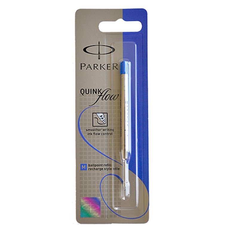Parker balpen vulling blauw medium