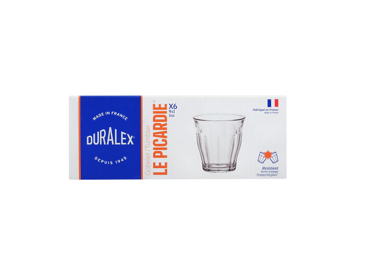 Duralex Picardie glas 9cl - 6 stuks
