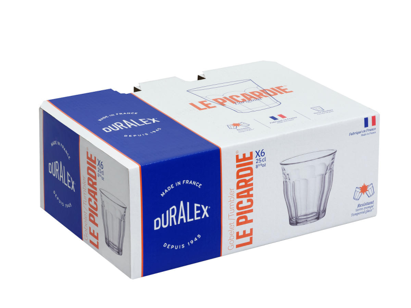Duralex Picardie glas 25cl - 6 stuks