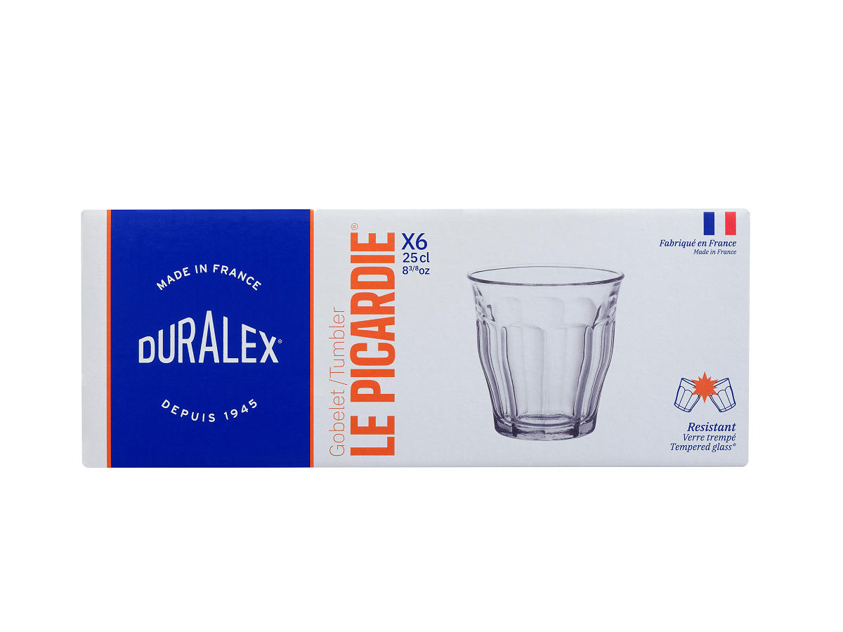 Duralex Picardie glas 25cl - 6 stuks