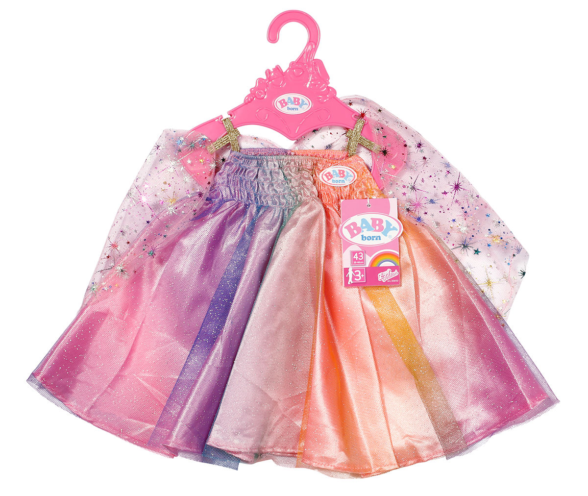 BABY born Regenboogjurk 43cm