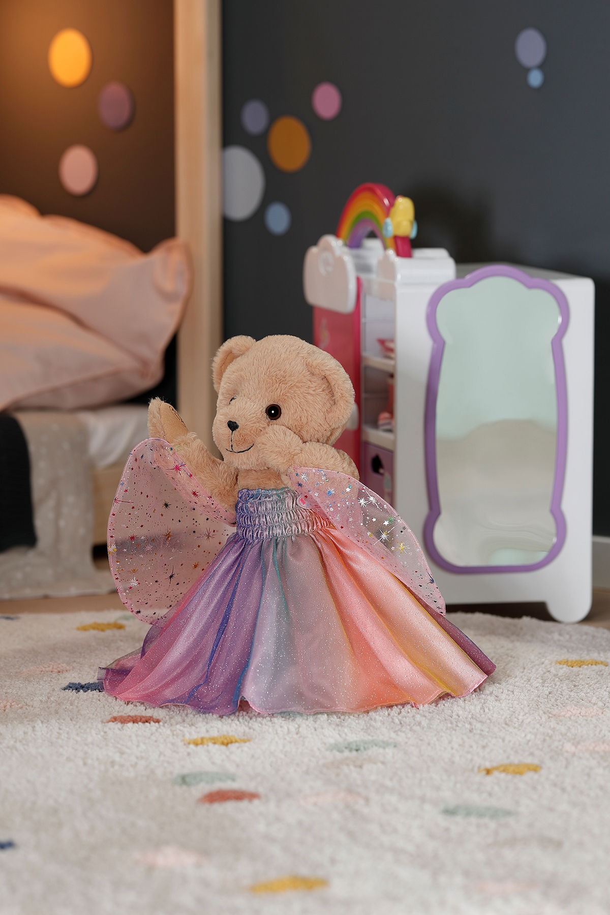 BABY born Regenboogjurk 43cm