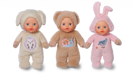 BABY born voor baby’s Cutie, 3 uitvoeringen 18cm