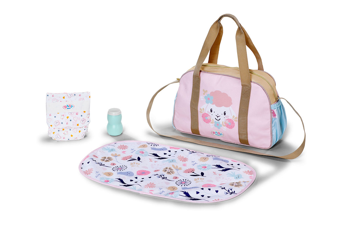 BABY born Luiertas met bloemen