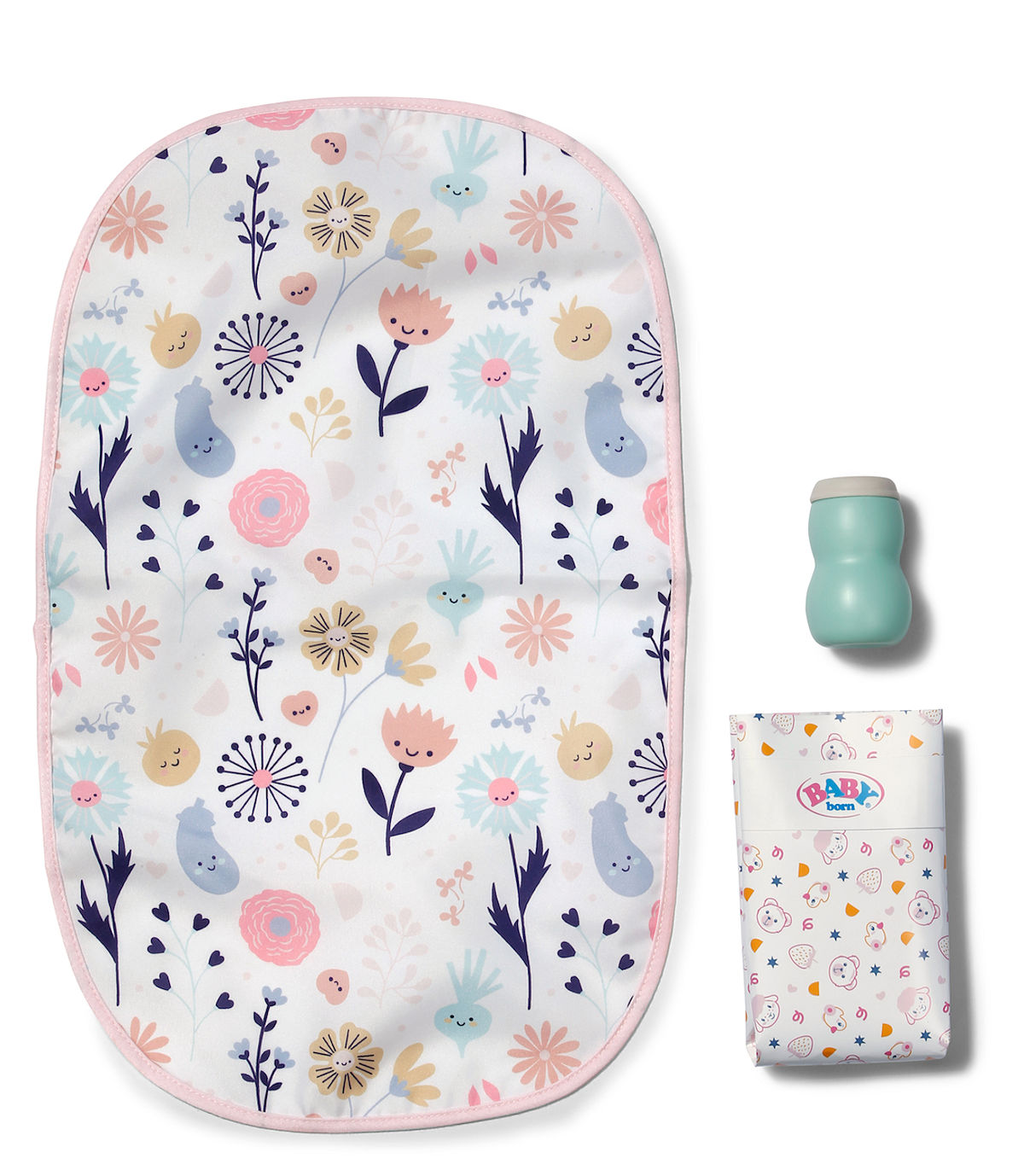 BABY born Luiertas met bloemen