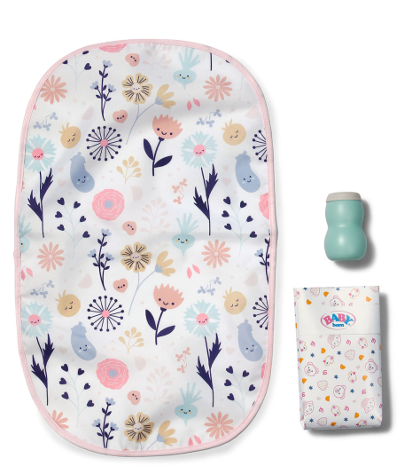 BABY born Luiertas met bloemen