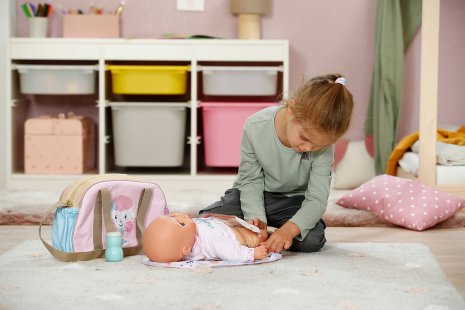 BABY born Luiertas met bloemen