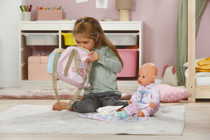 BABY born Luiertas met bloemen