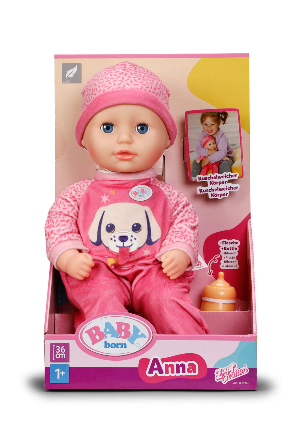 BABY born Anna Donkerroze 36cm