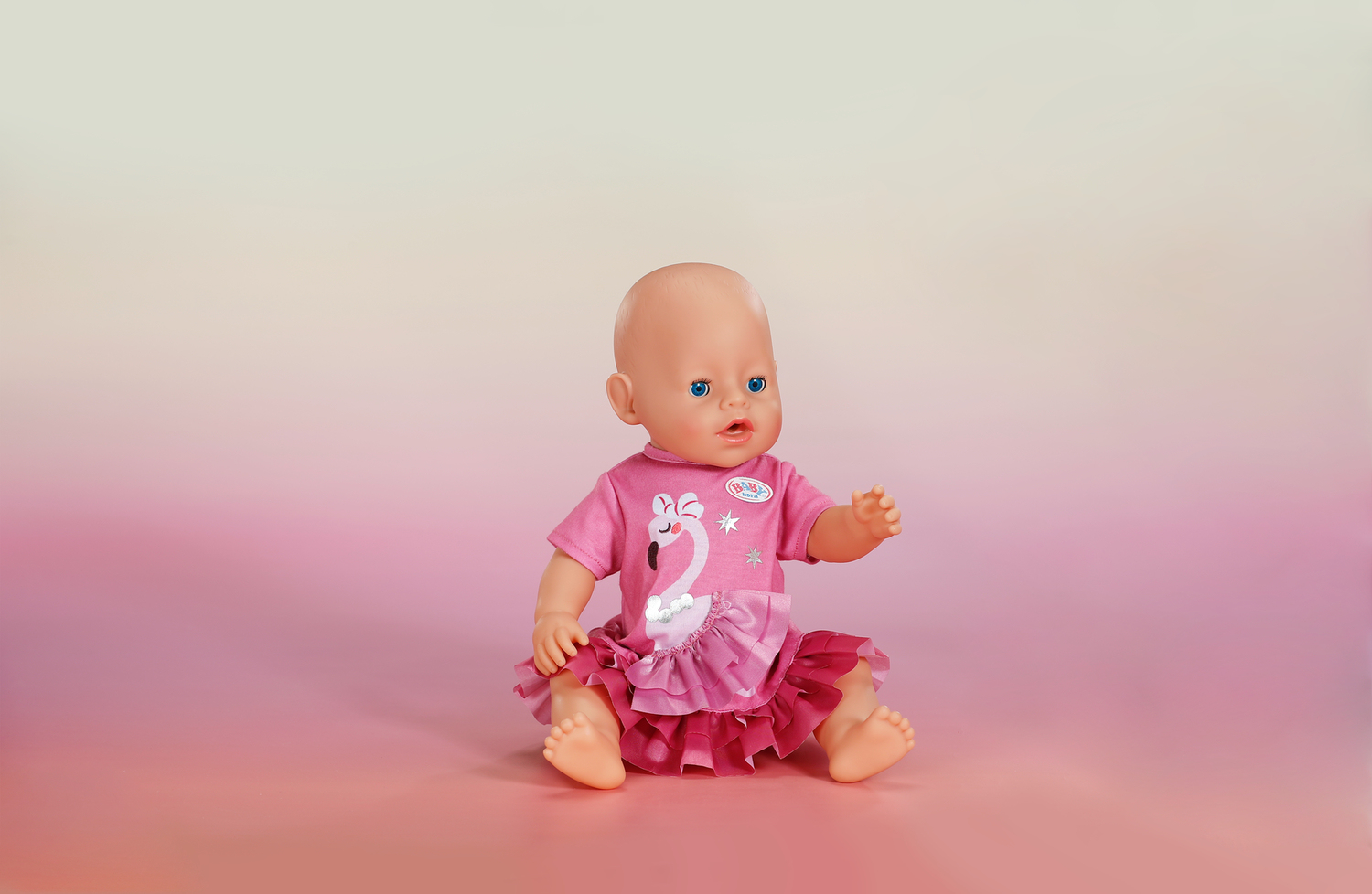 BABY born Jurk Flamingo 43cm