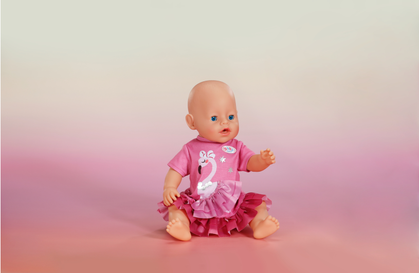 BABY born Jurk Flamingo 43cm