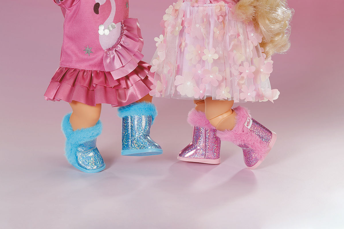 BABY born Glitterboots, 2 uitvoeringen 43cm