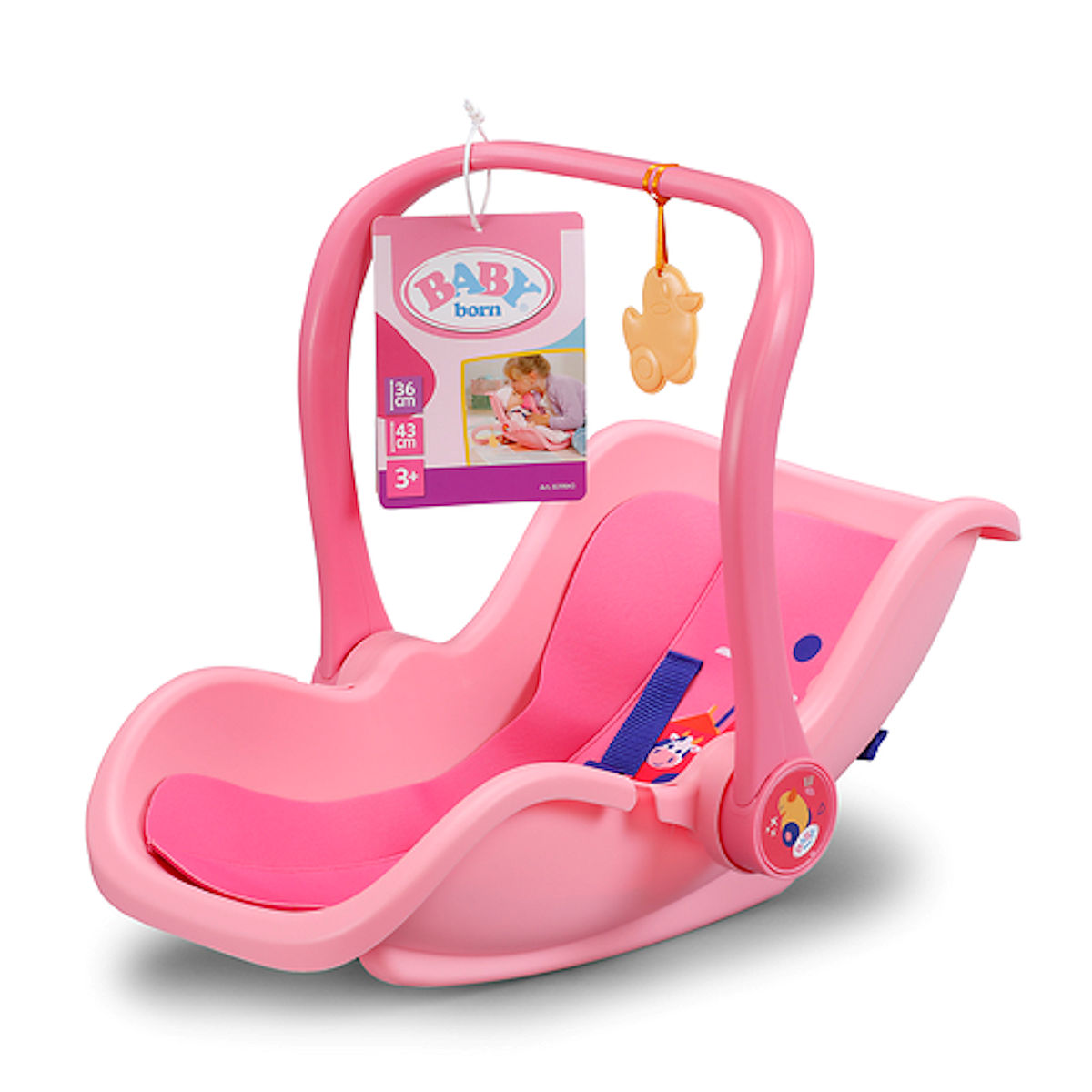 BABY born Comfortabele draagstoel roze