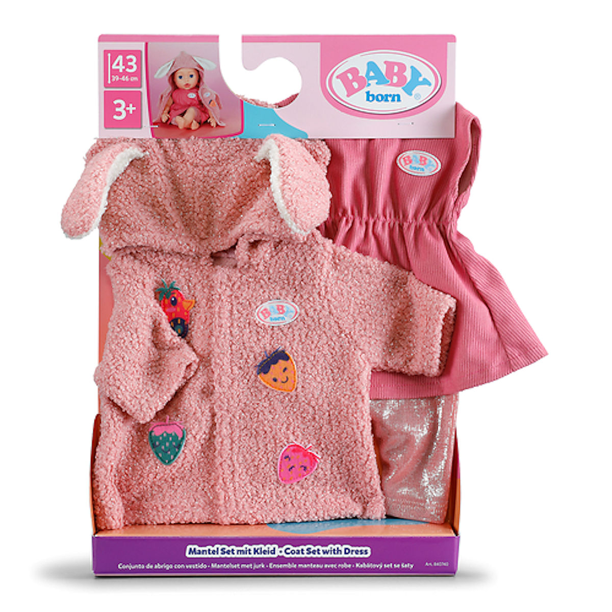 BABY born Jas-set met Jurk 43cm