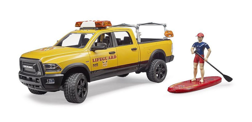 Bruder RAM 2500 Power Wagon met strandwacht