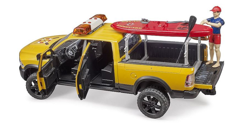 Bruder RAM 2500 Power Wagon met strandwacht