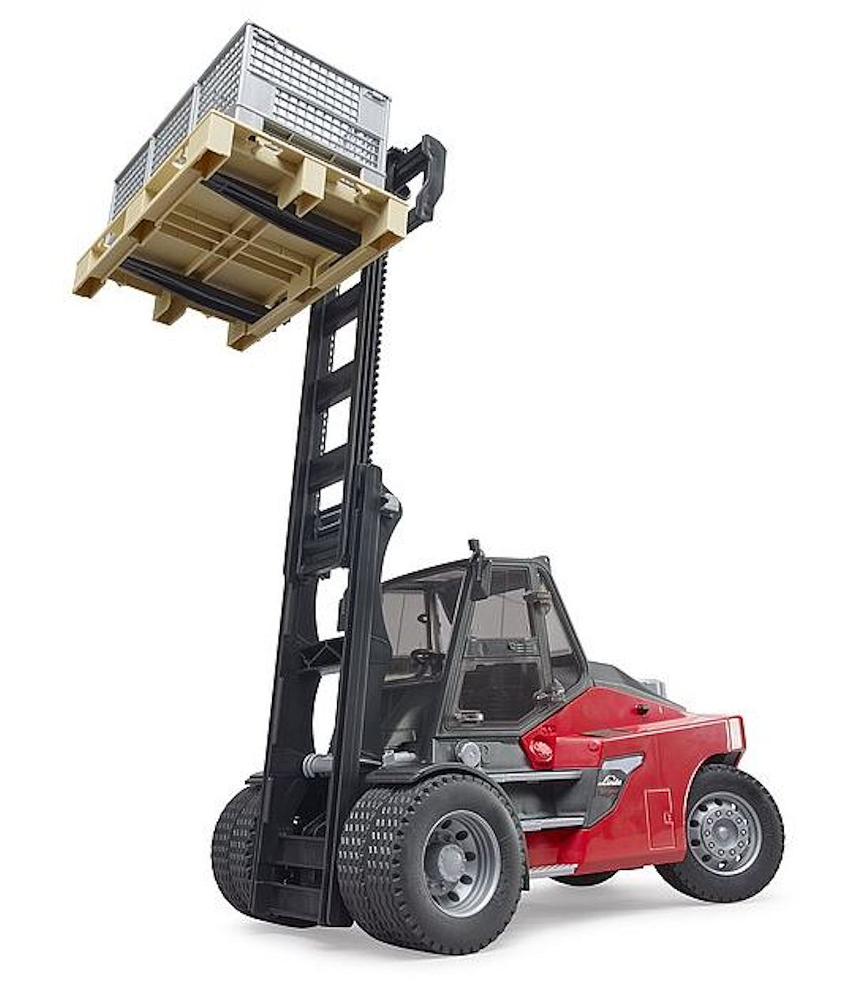 Bruder Linde heftruck Linde HT160 met pallet en roosterboxen