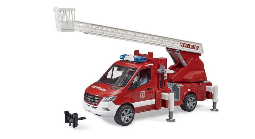 Bruder MB Sprinter Brandweer Ladderwagen met accessoires