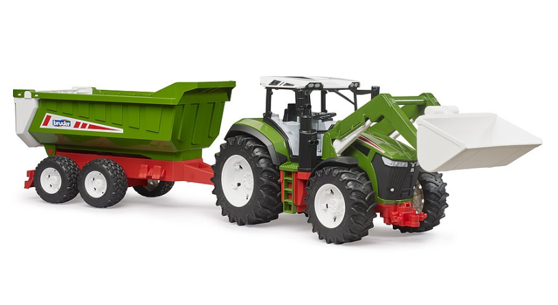 Bruder Roadmax Tractor met voorlader en kiepwagen