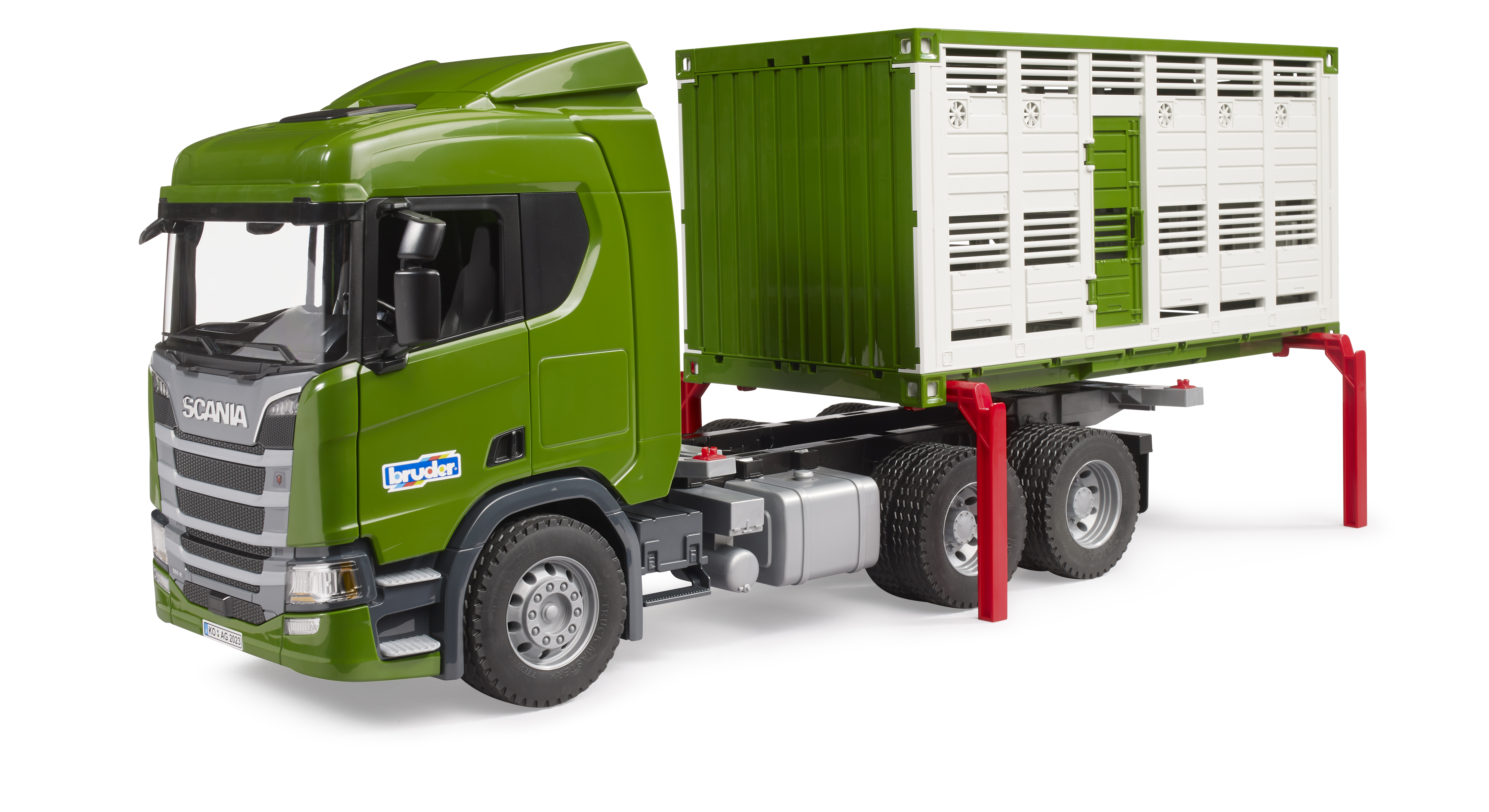 Bruder Scania Super 560R Veetransport incluesief koe